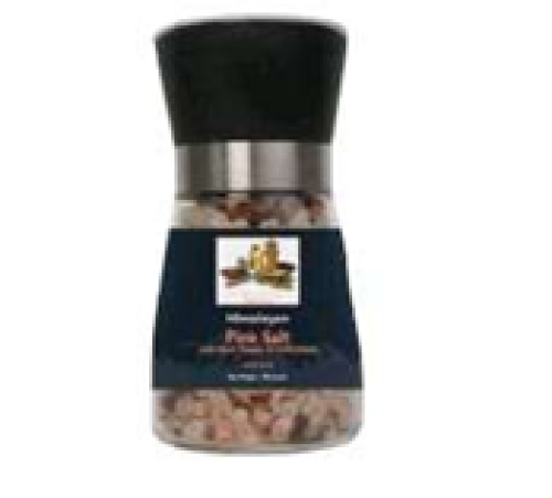 pink salt with black papper & chilli flakes coarse grain 180 gram