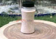 20-50 mesh fine salt in shaker bottle
