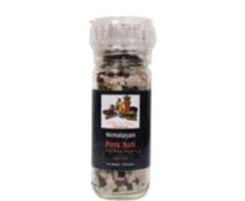pink salt with black papper coarse grain 100 grams